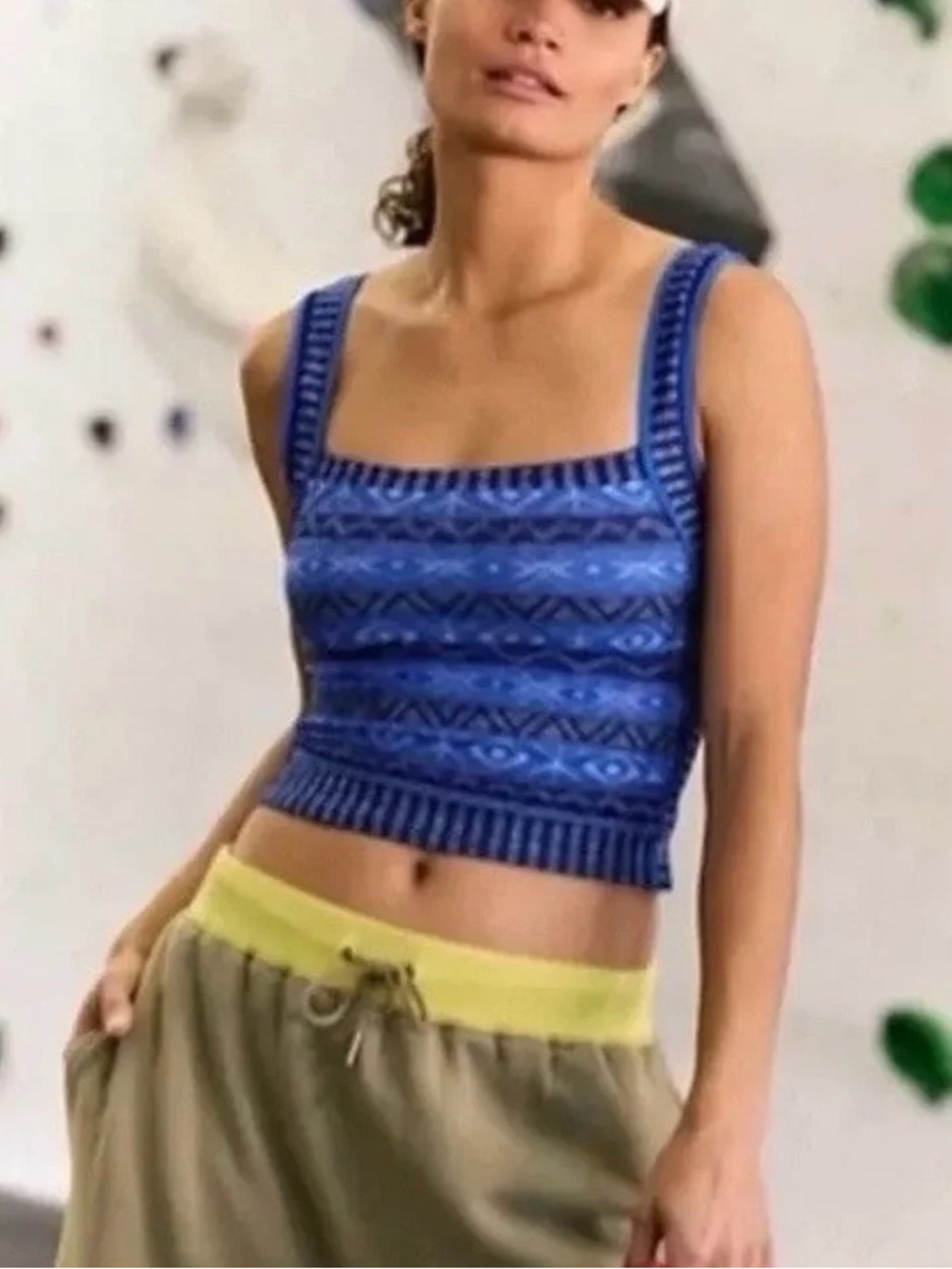 NWOT Free People Arrondi Fairisle Cami